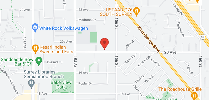 map of 15545 20TH AVENUE